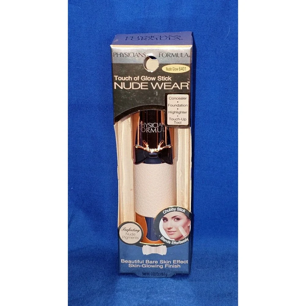 NEW Physicians Formula Nude Wear Touch of Glow Stick Concealer 6401 Nude Glow